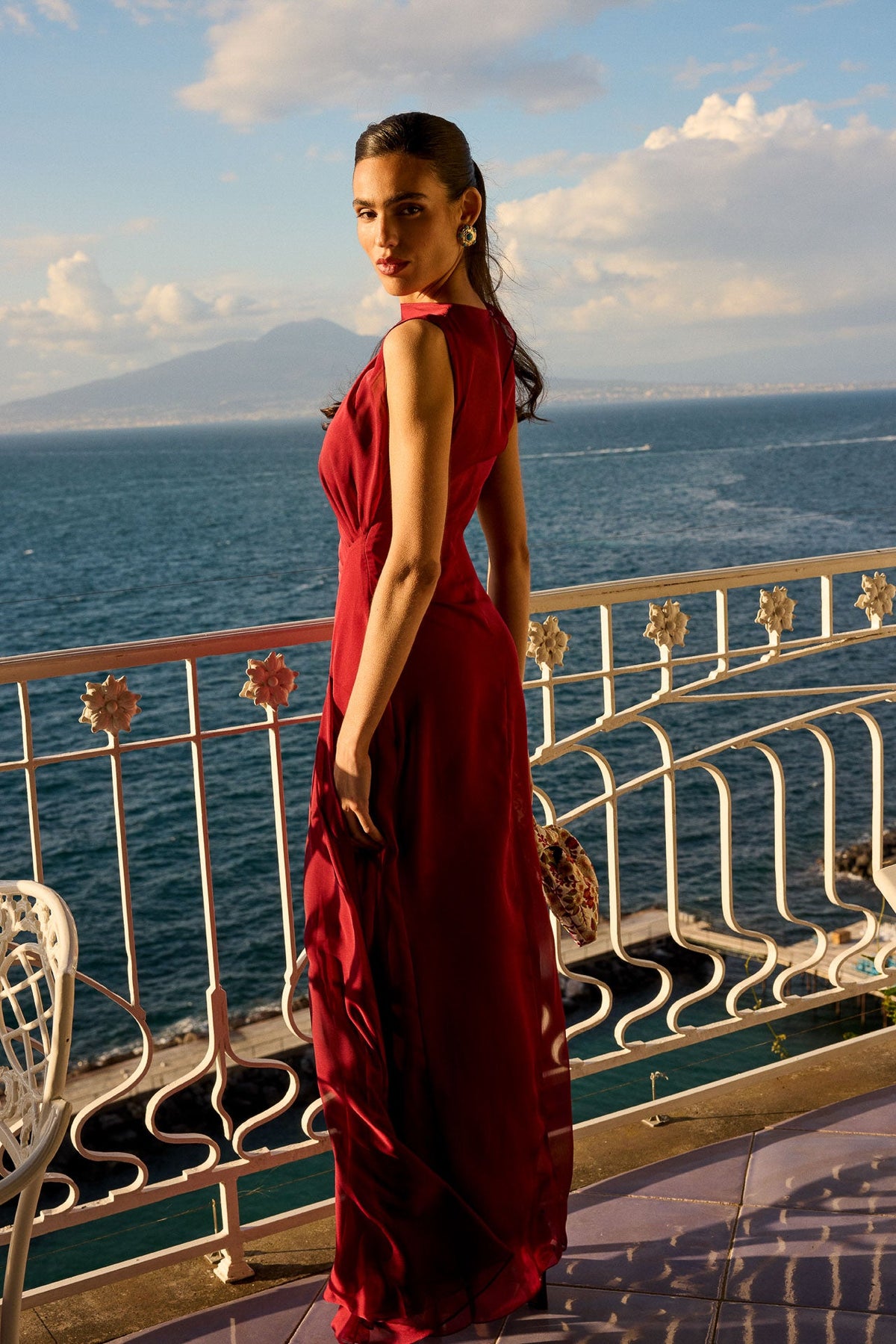 Vestido Campari Granate de mujer - foto 5