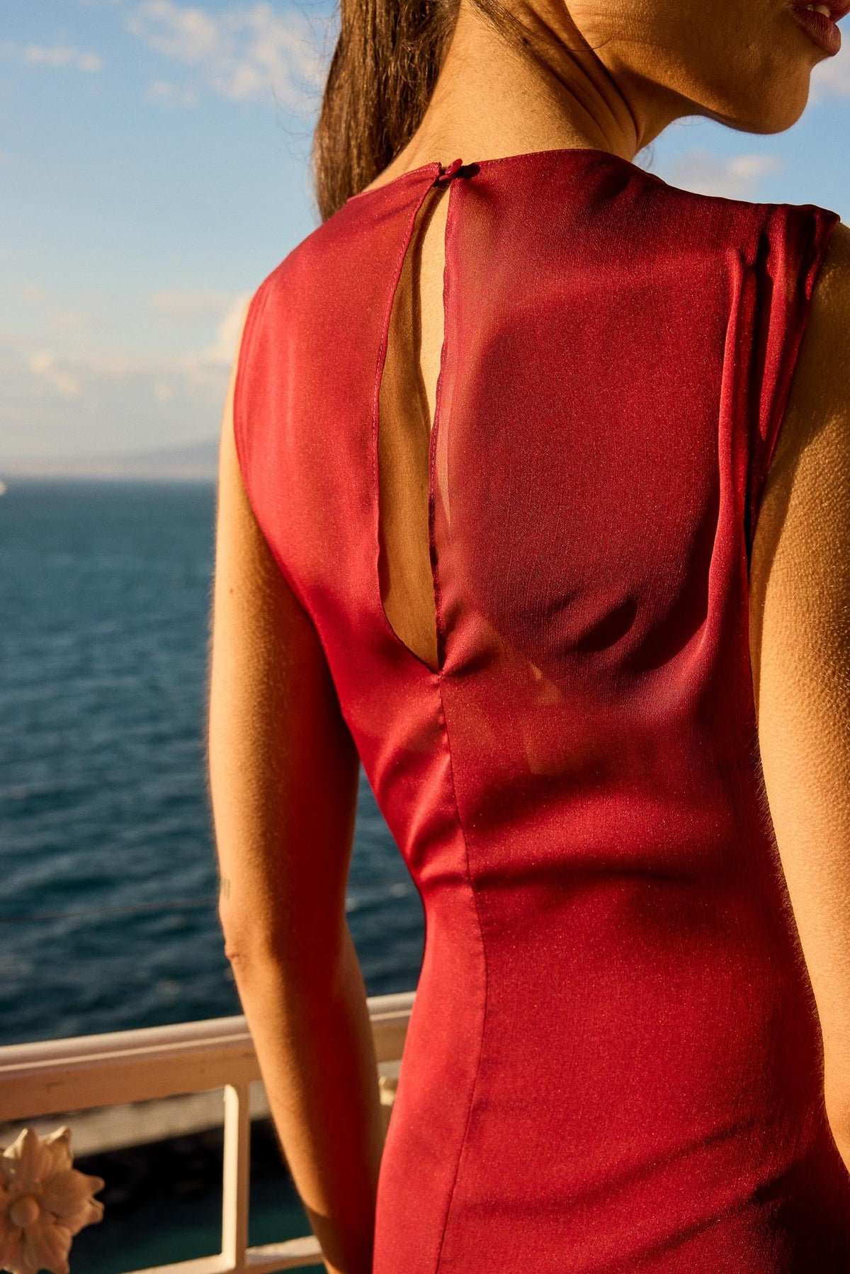 Vestido Campari Granate de mujer - foto 6