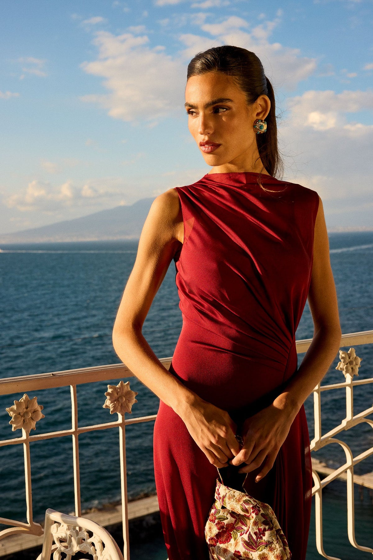 Vestido Campari Granate de mujer - foto 2