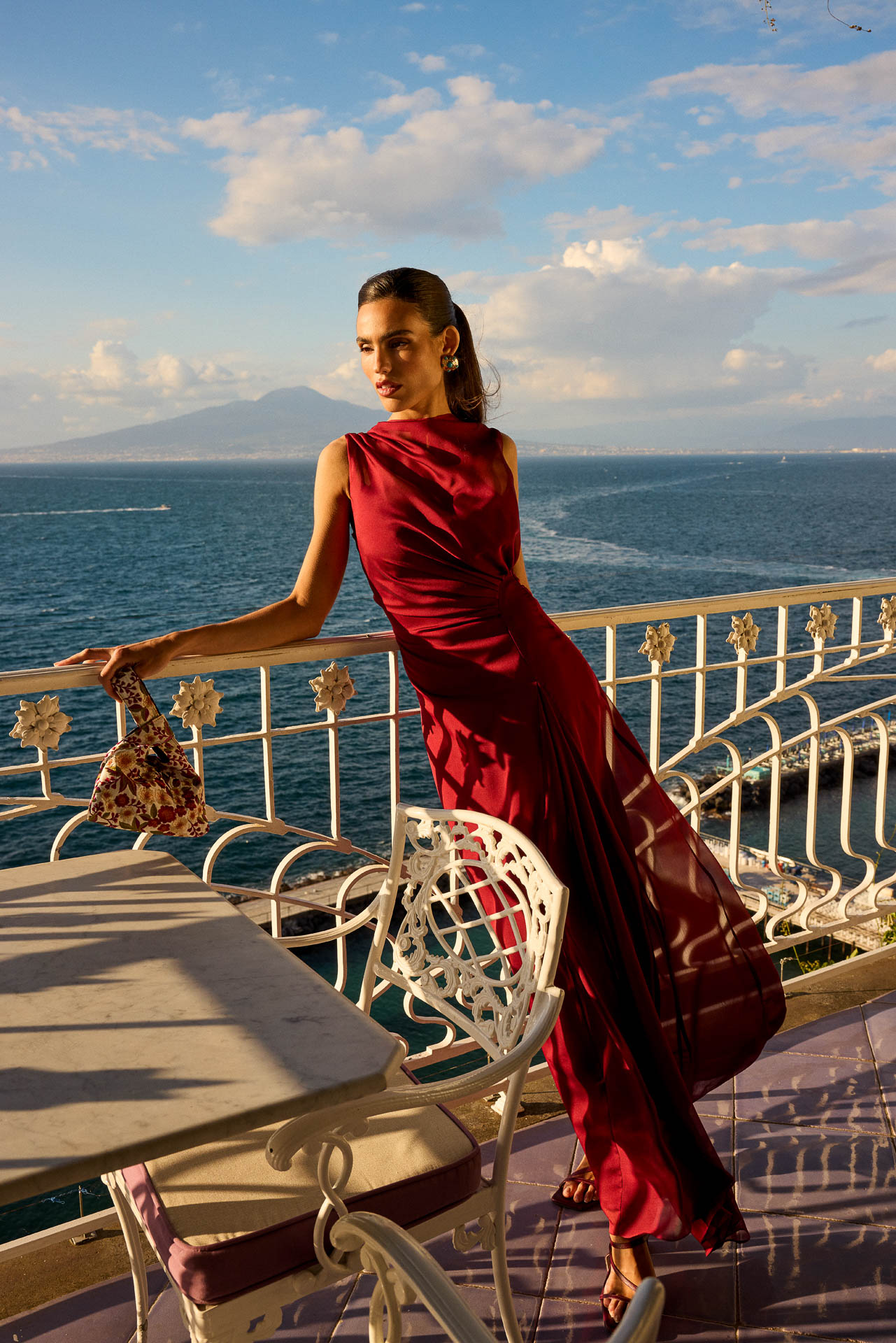 Vestido Campari Granate de mujer - foto 7