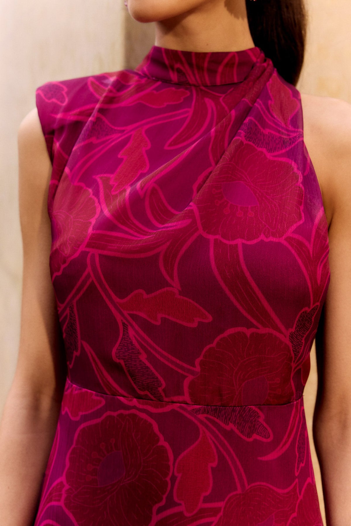 Vestido Irisa Guaria Fucsia de mujer - foto 4