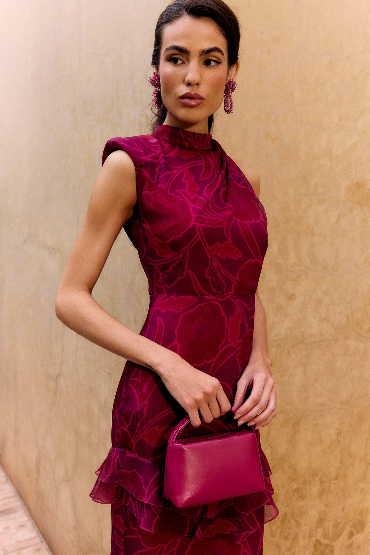 Vestido Irisa Guaria Fucsia de mujer - foto 6