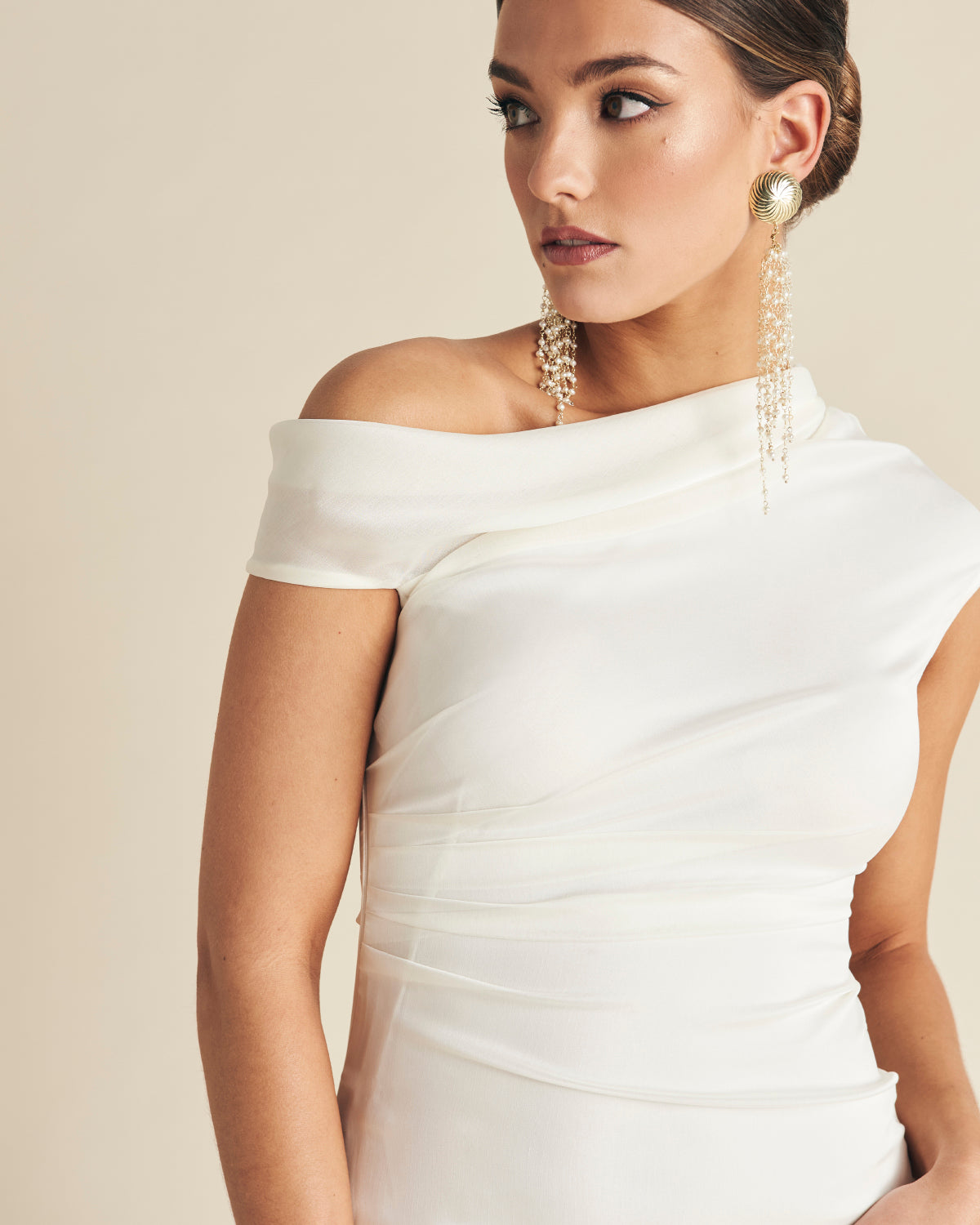 Vestido Marguerite Marfil de mujer - foto 10