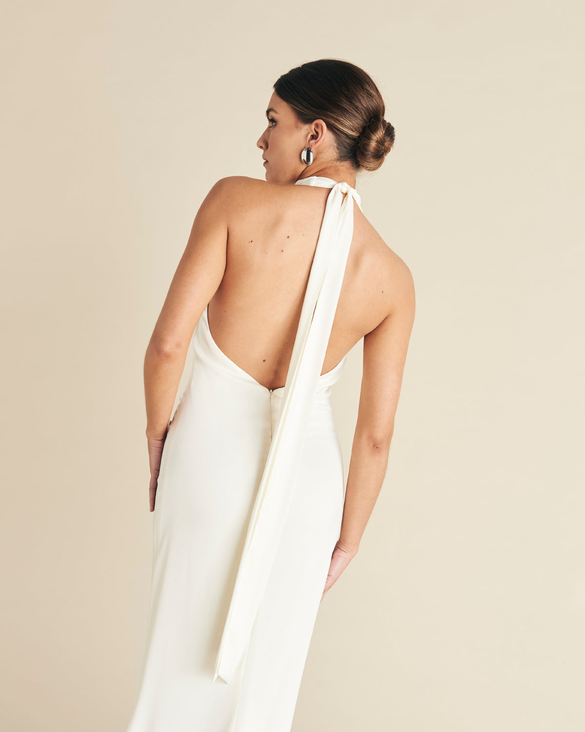 Vestido Carmina Marfil de mujer - foto 9