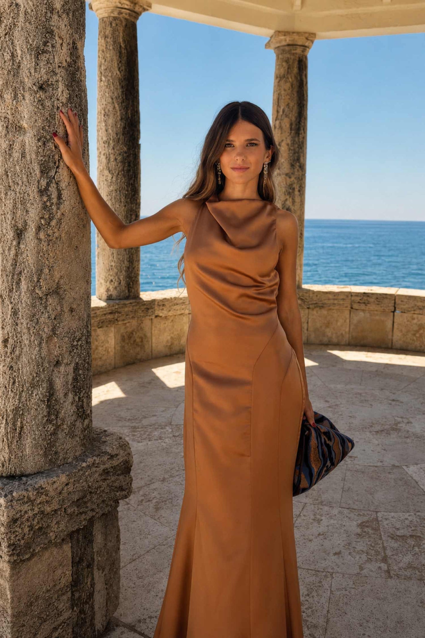 Vestido Bellini Avellana de mujer - foto 1