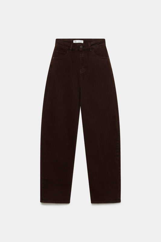 Jeans Zayelia Miss Urban de mujer, corte barrel, tiro alto - imagen 1