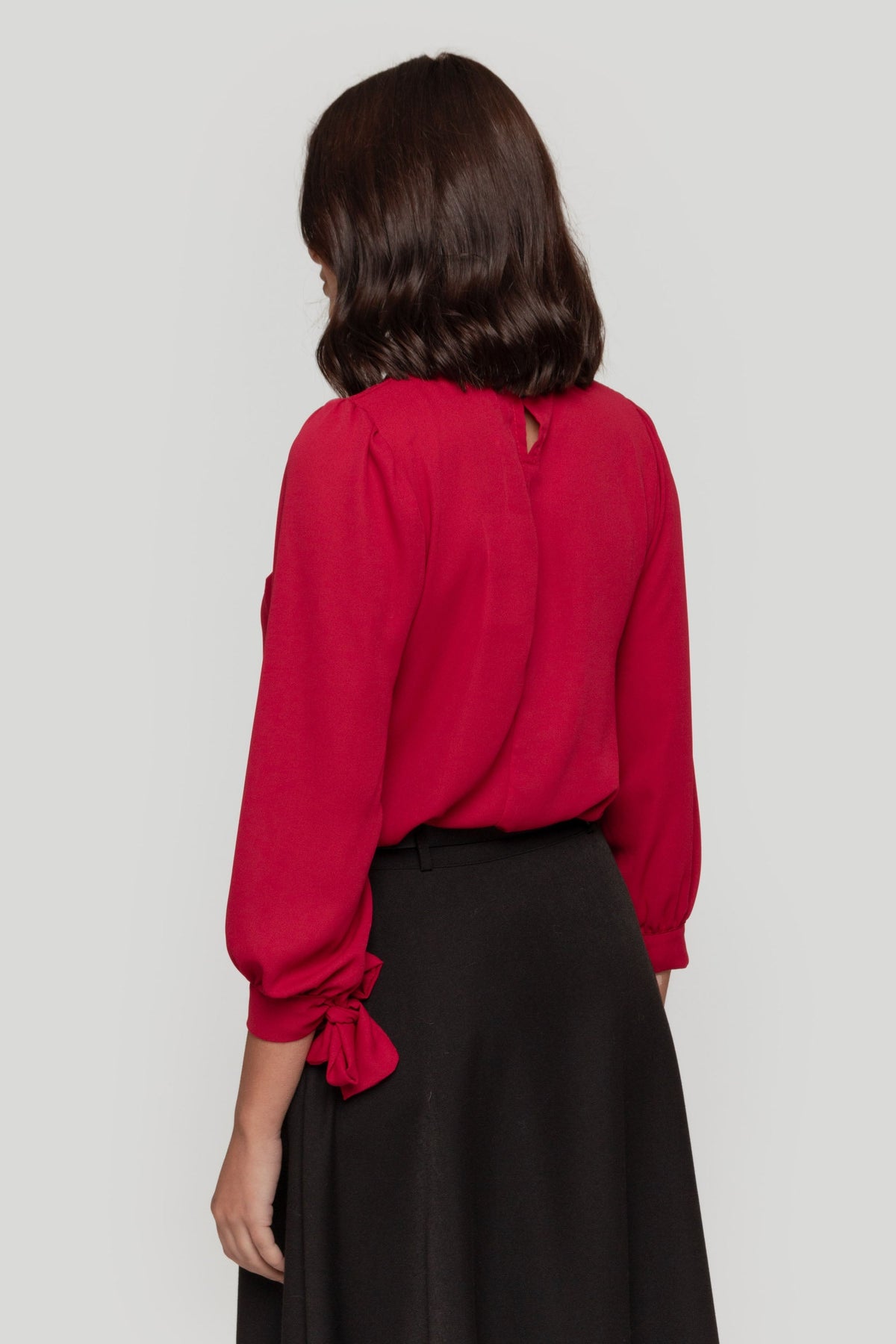 Blusa Zayelia Gasa Lazos de mujer - foto 7