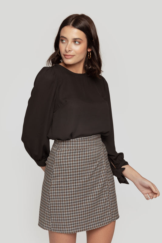 Blusa Zayelia Gasa Lazos de mujer - foto 1