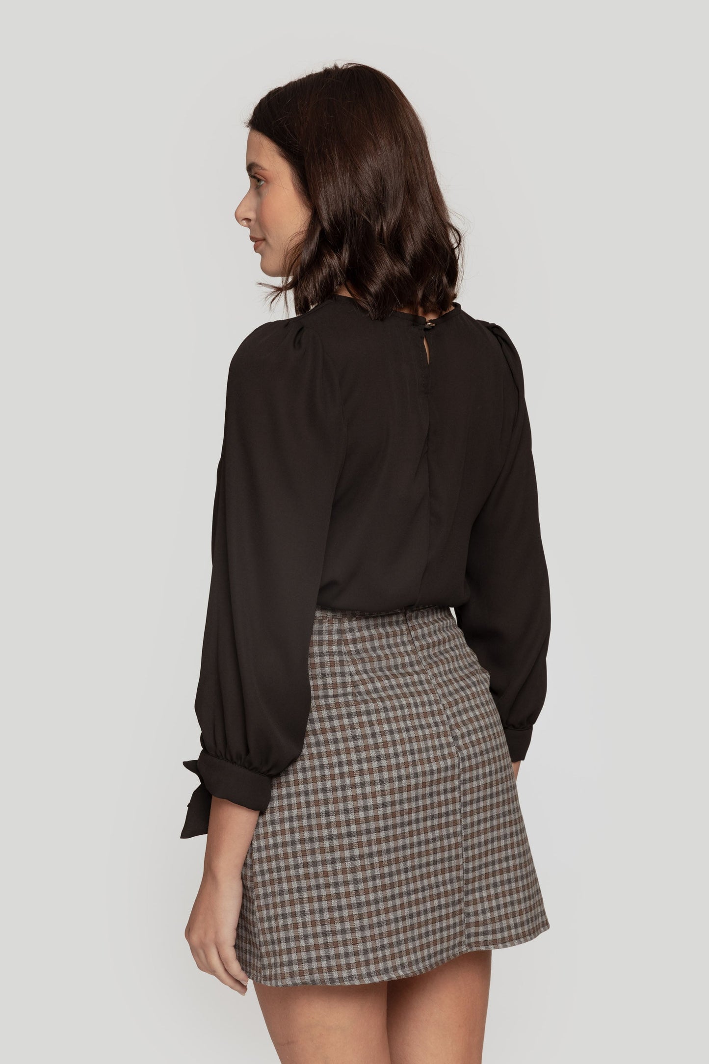 Blusa Zayelia Gasa Lazos de mujer - foto 3