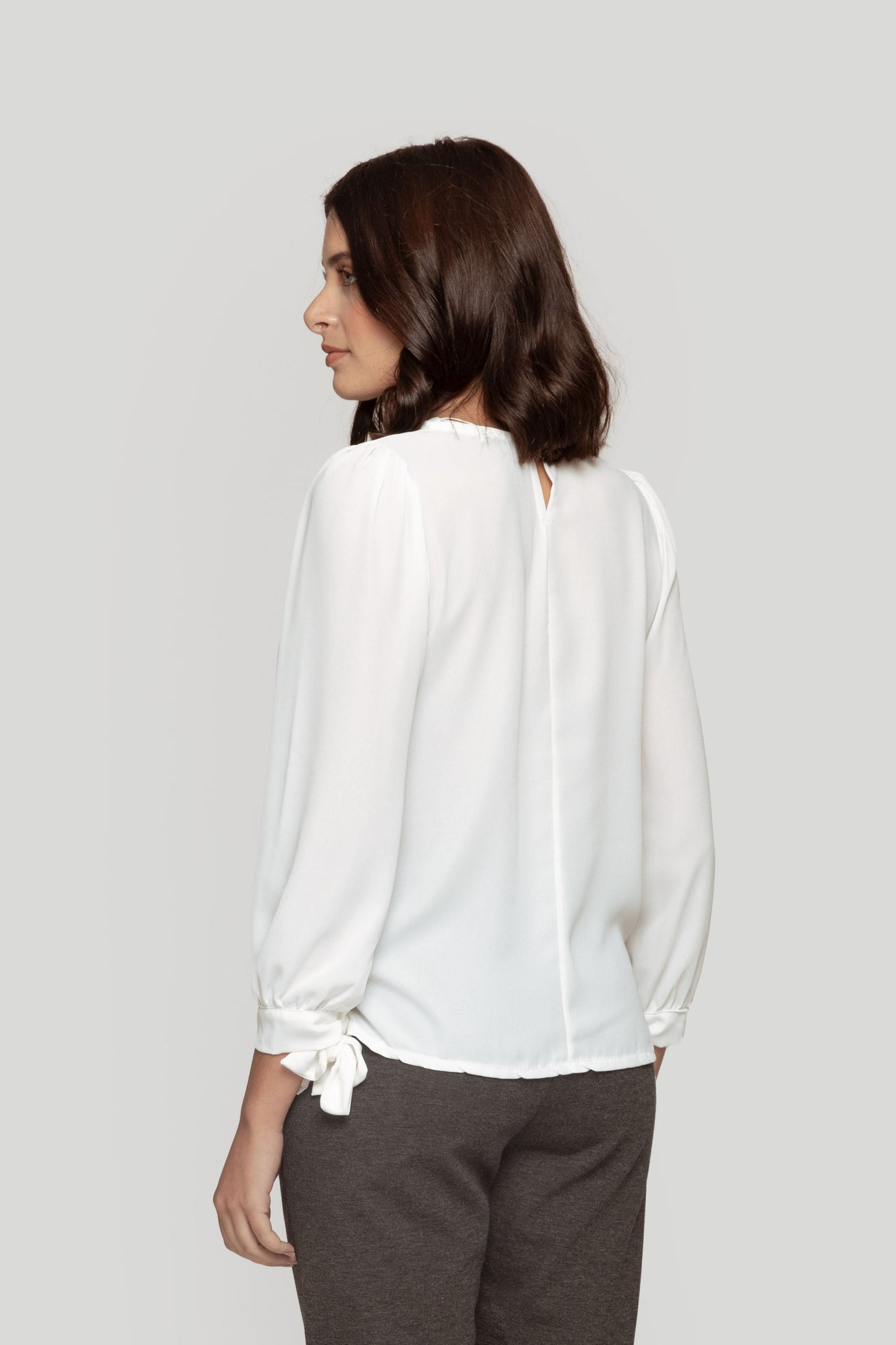 Blusa Zayelia Gasa Lazos de mujer - foto 12