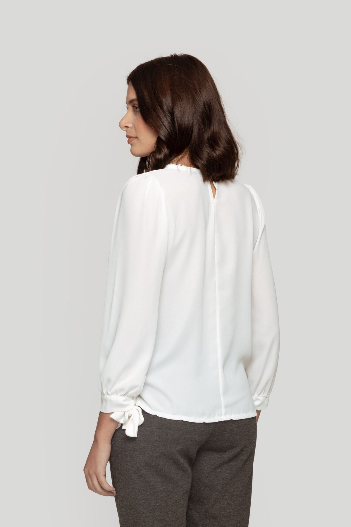 Blusa Zayelia Gasa Lazos de mujer - foto 12