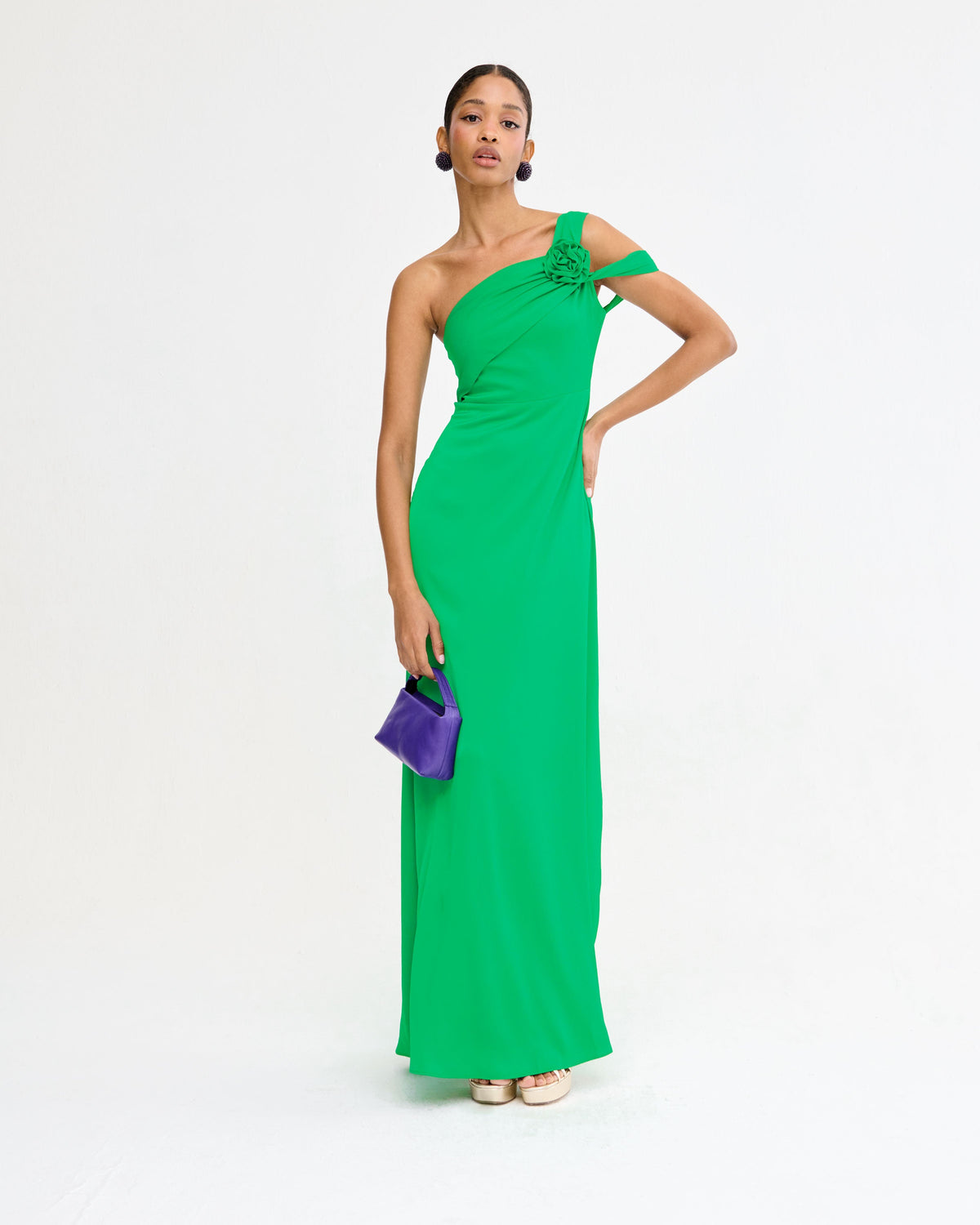 Vestido Rosae Verde de mujer - foto 8