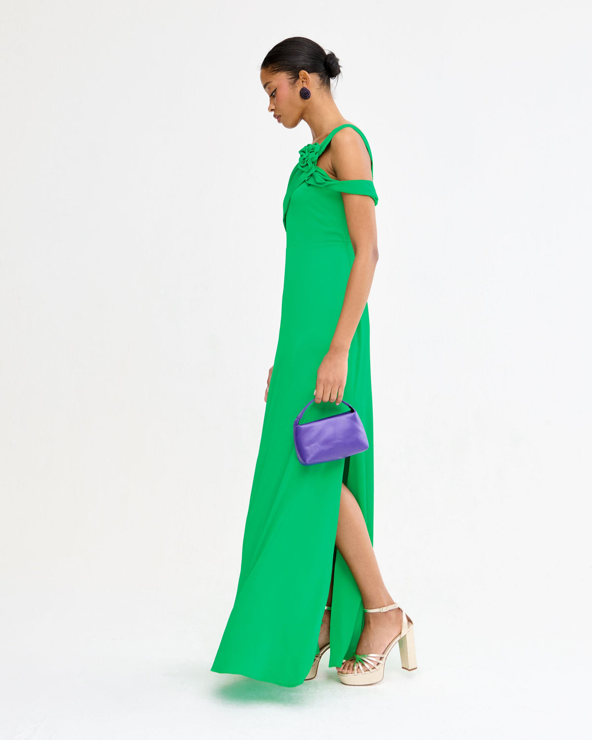 Vestido Rosae Verde de mujer - foto 3