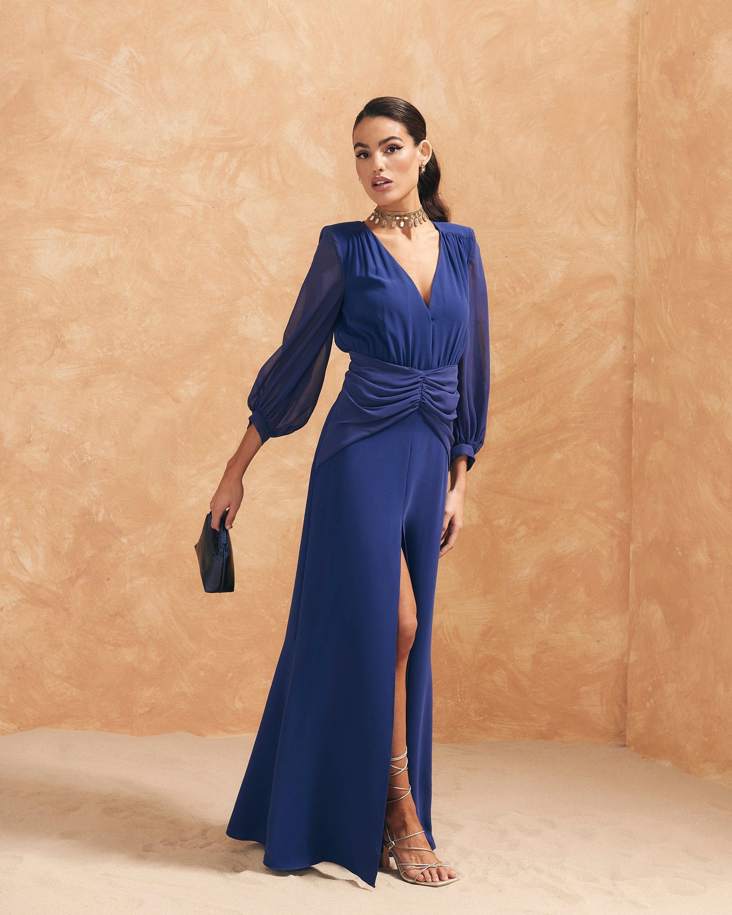Vestido Idina Marino de mujer - foto 1