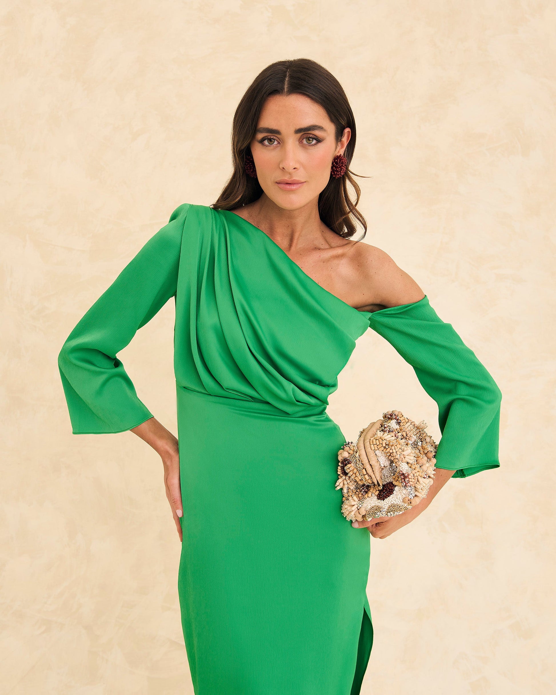 Vestido Etna Verde de mujer - foto 2