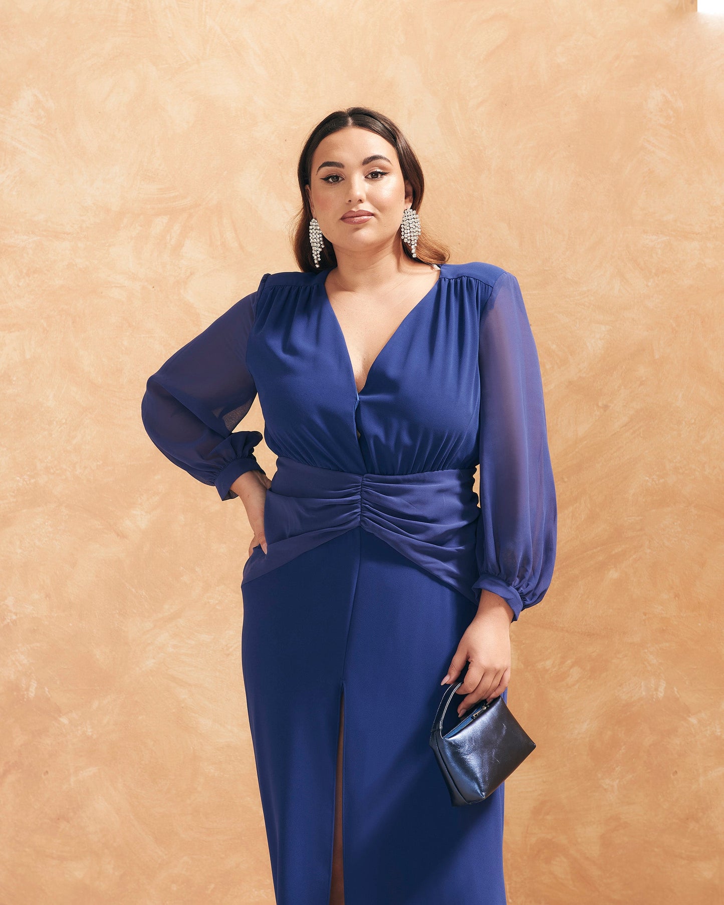 Vestido Idina Marino de mujer - foto 4
