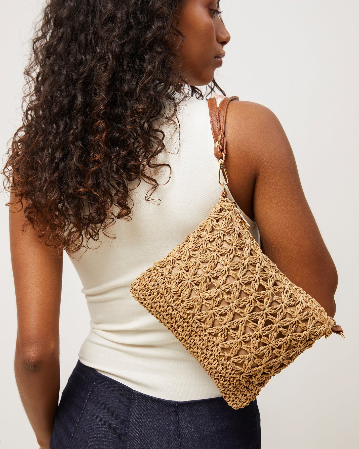 Blumi Bolso Bandolera Efecto Rafia de mujer - foto 14