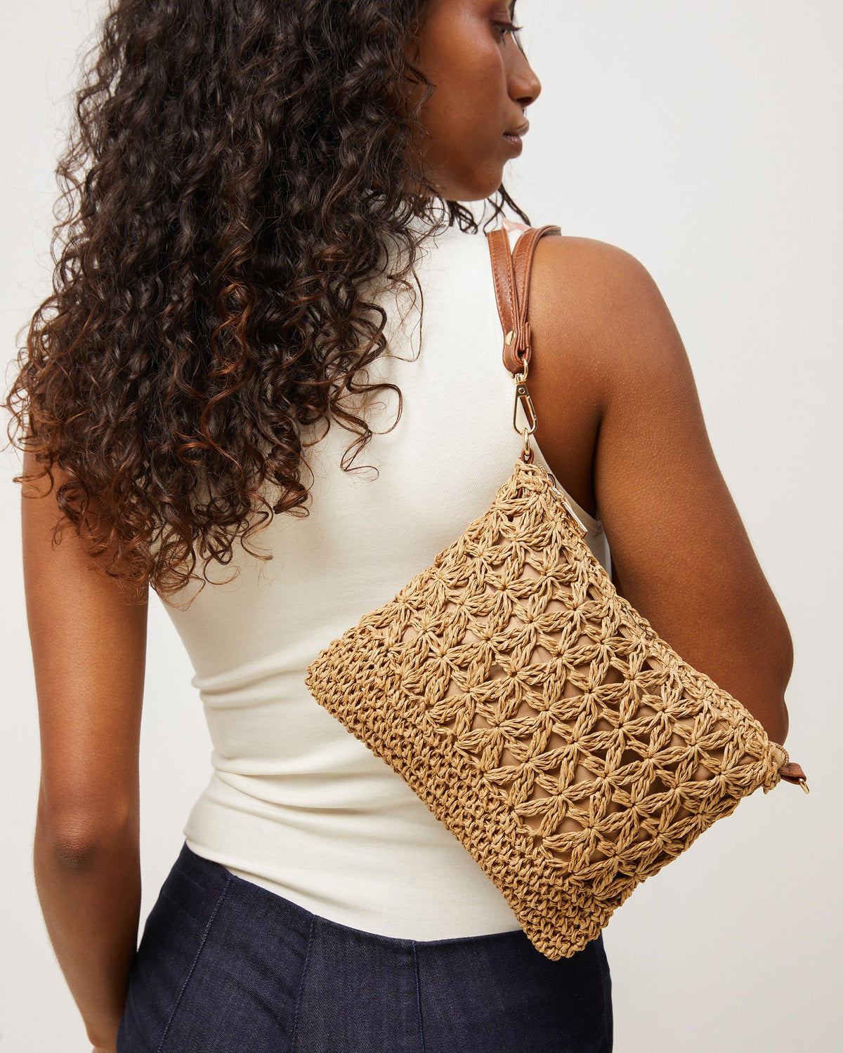 Blumi Bolso Bandolera Efecto Rafia de mujer - foto 14