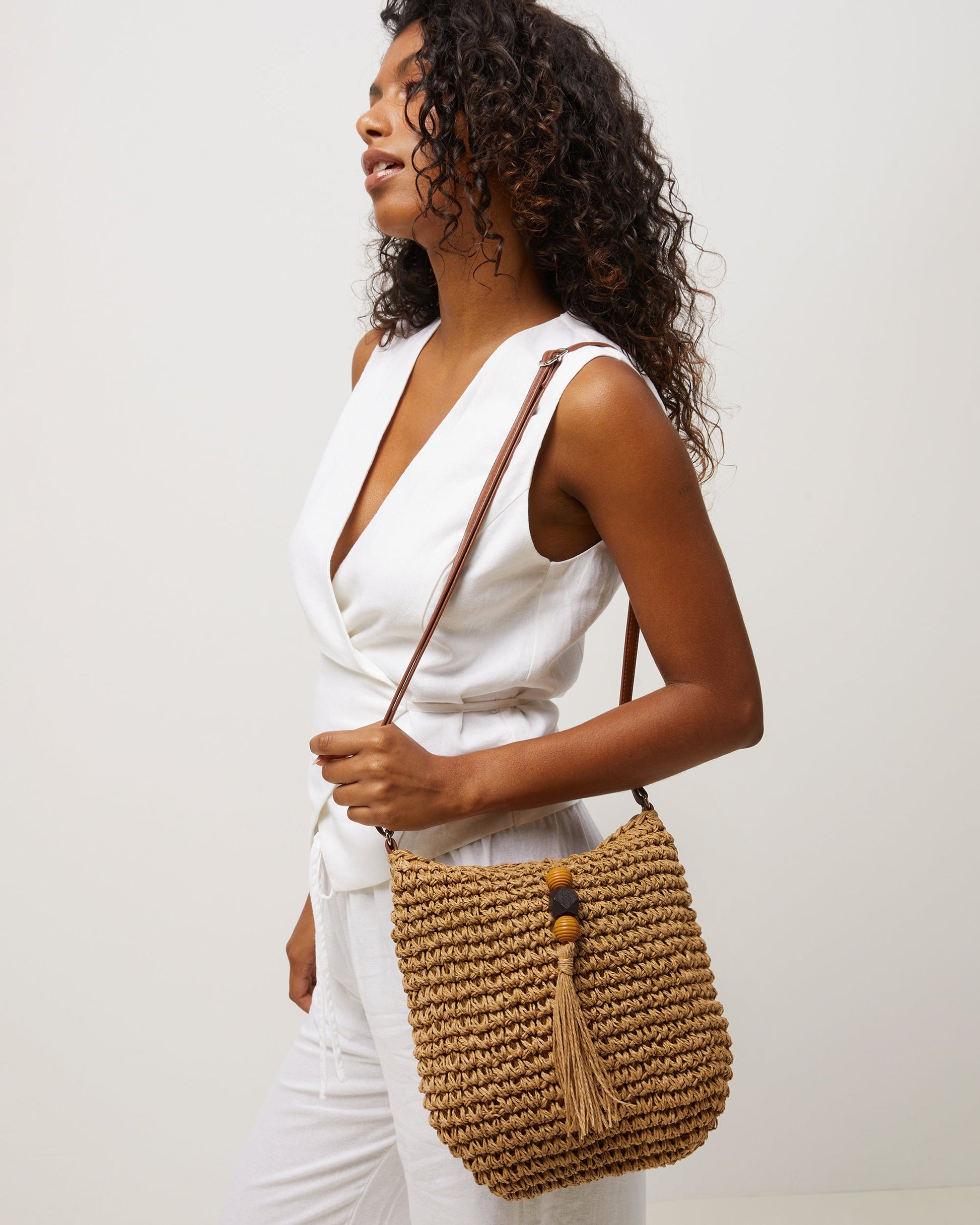 Tillian Bolso Bandolera Efecto Rafia de mujer - foto 14