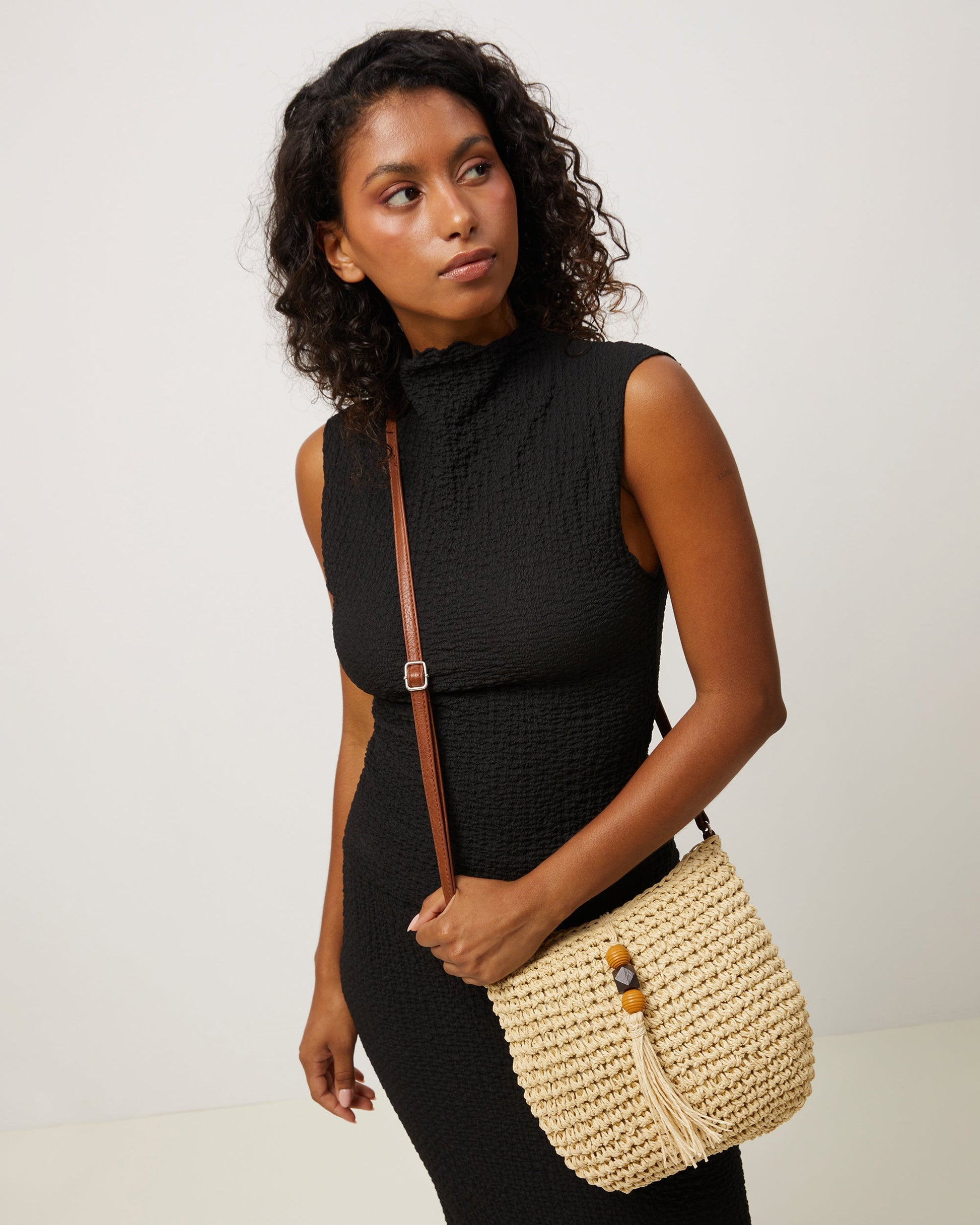 Tillian Bolso Bandolera Efecto Rafia de mujer - foto 6