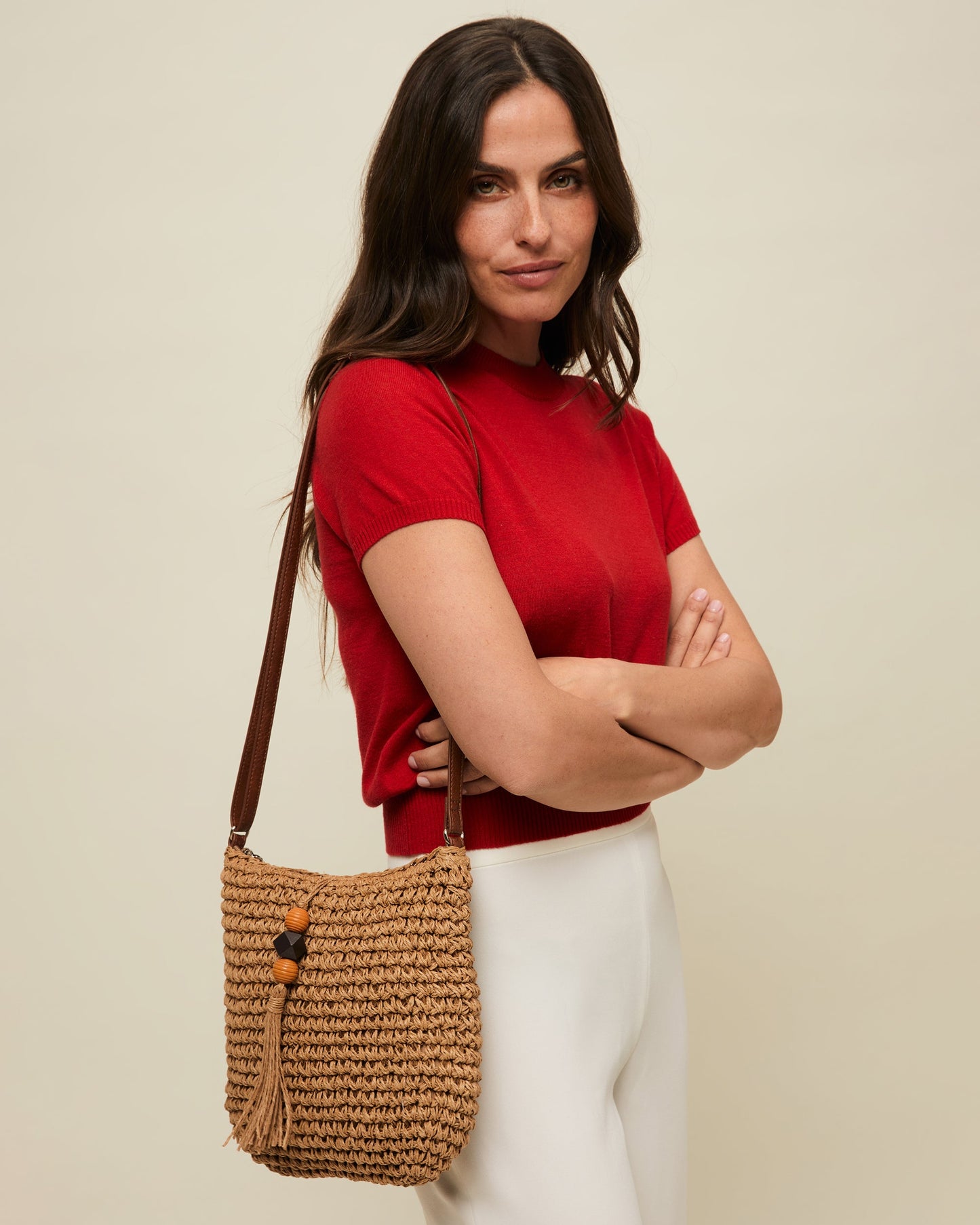 Tillian Bolso Bandolera Efecto Rafia de mujer - foto 10