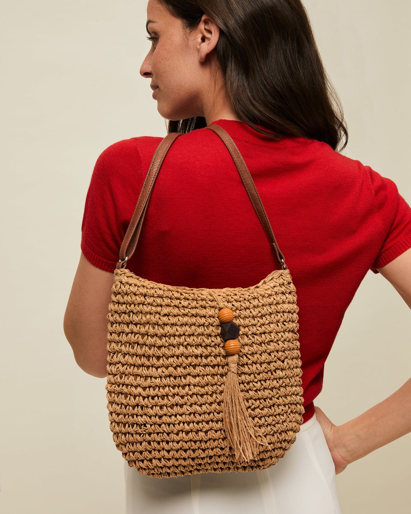 Tillian Bolso Bandolera Efecto Rafia de mujer - foto 12