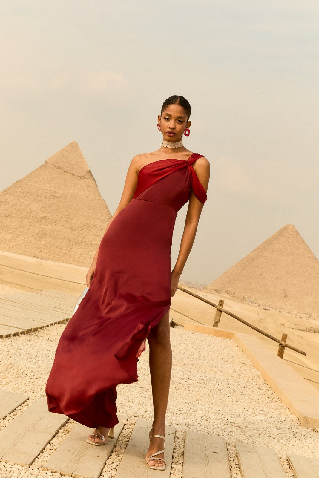 Vestido Vittoria Rojo de mujer - foto 2