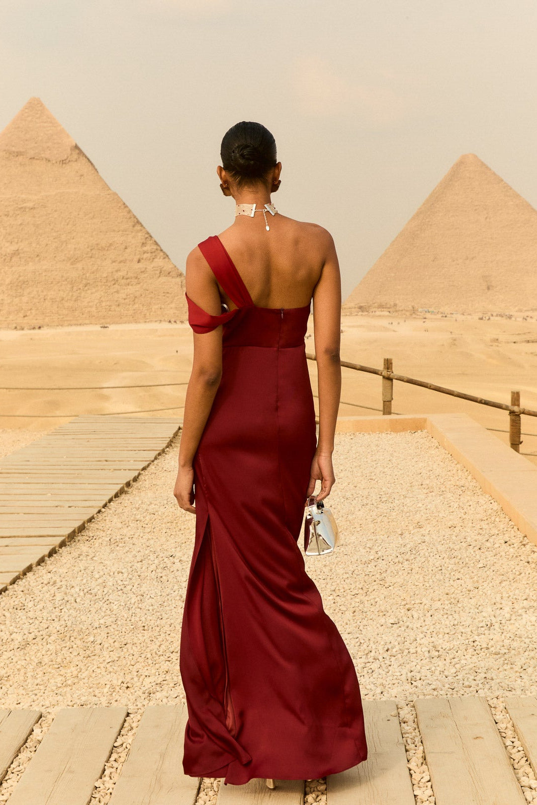 Vestido Vittoria Rojo de mujer - foto 3